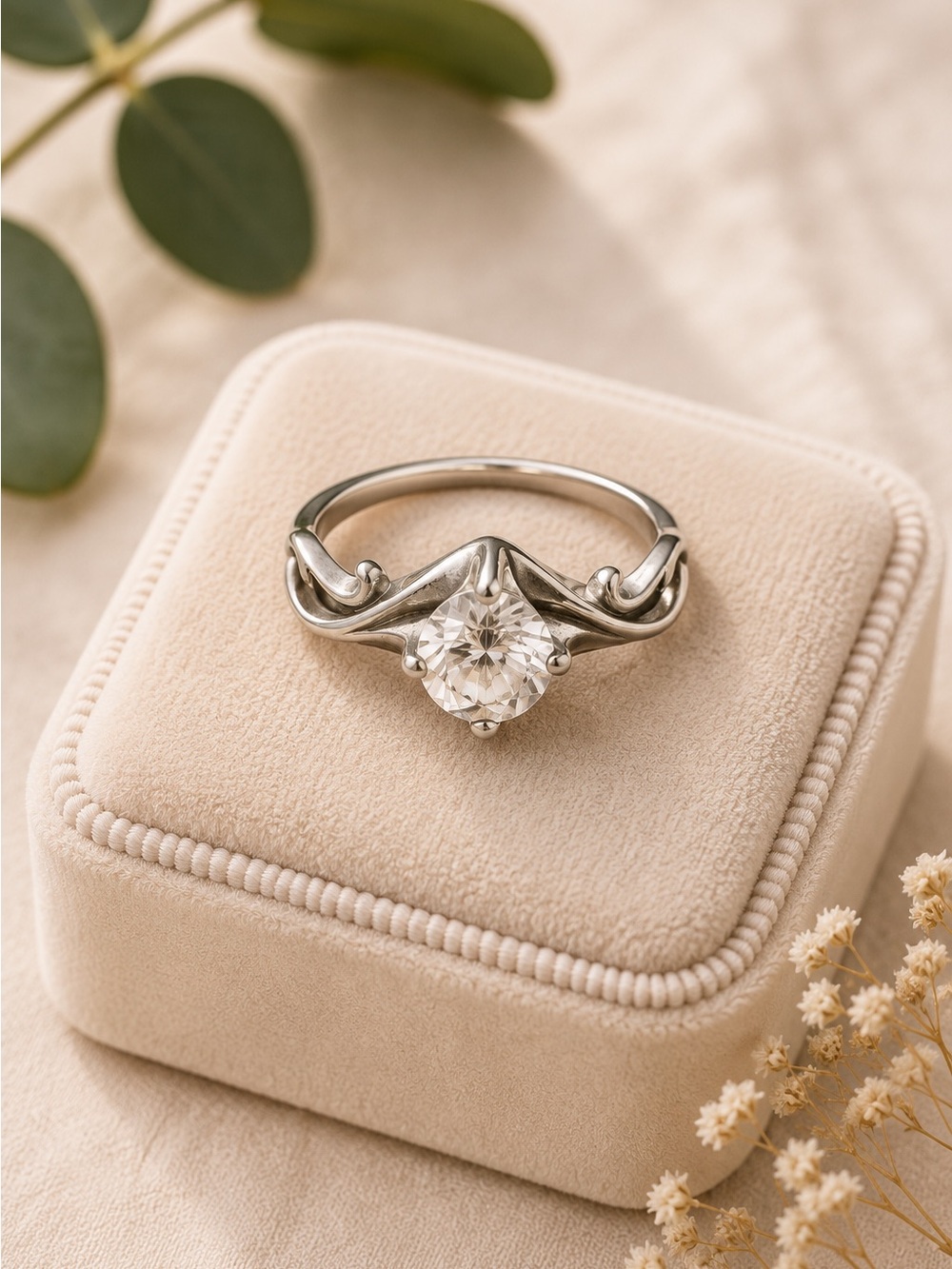 Vintage Kabana .925 Sterling Silver Cubic Zirconia Ring Size 8